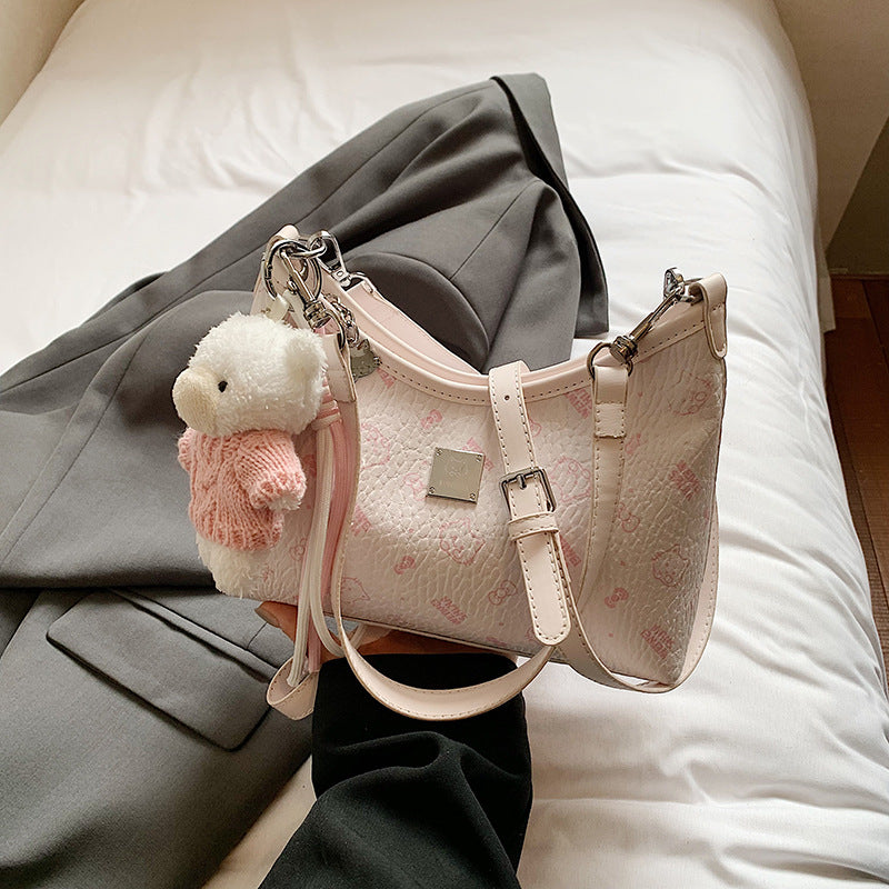 High-grade Underarm Female Niche Cartoon Cat Bags