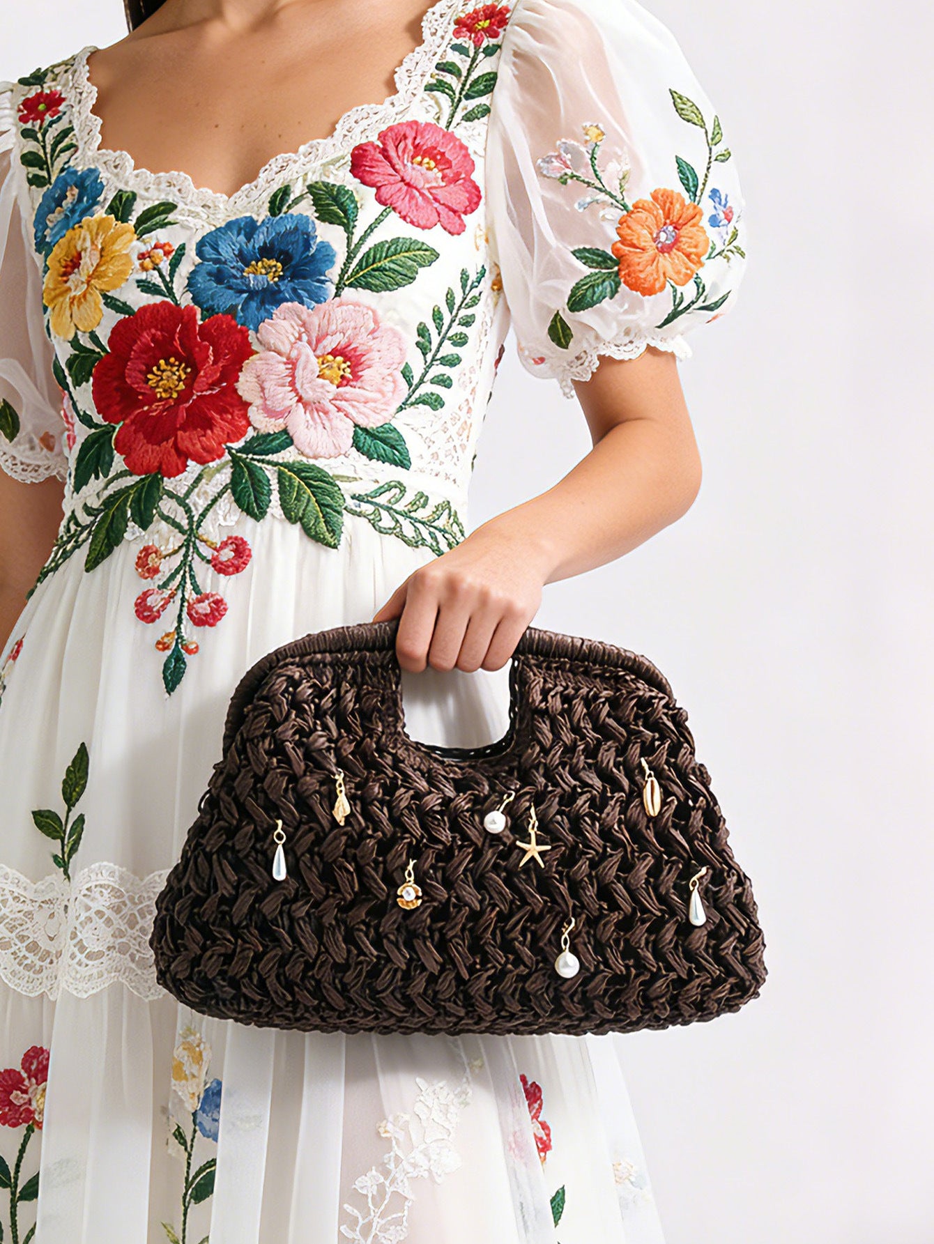 Women's Hollow Portable Fashionable Stylish Hand-woven Summer Vacation Women's Handbag