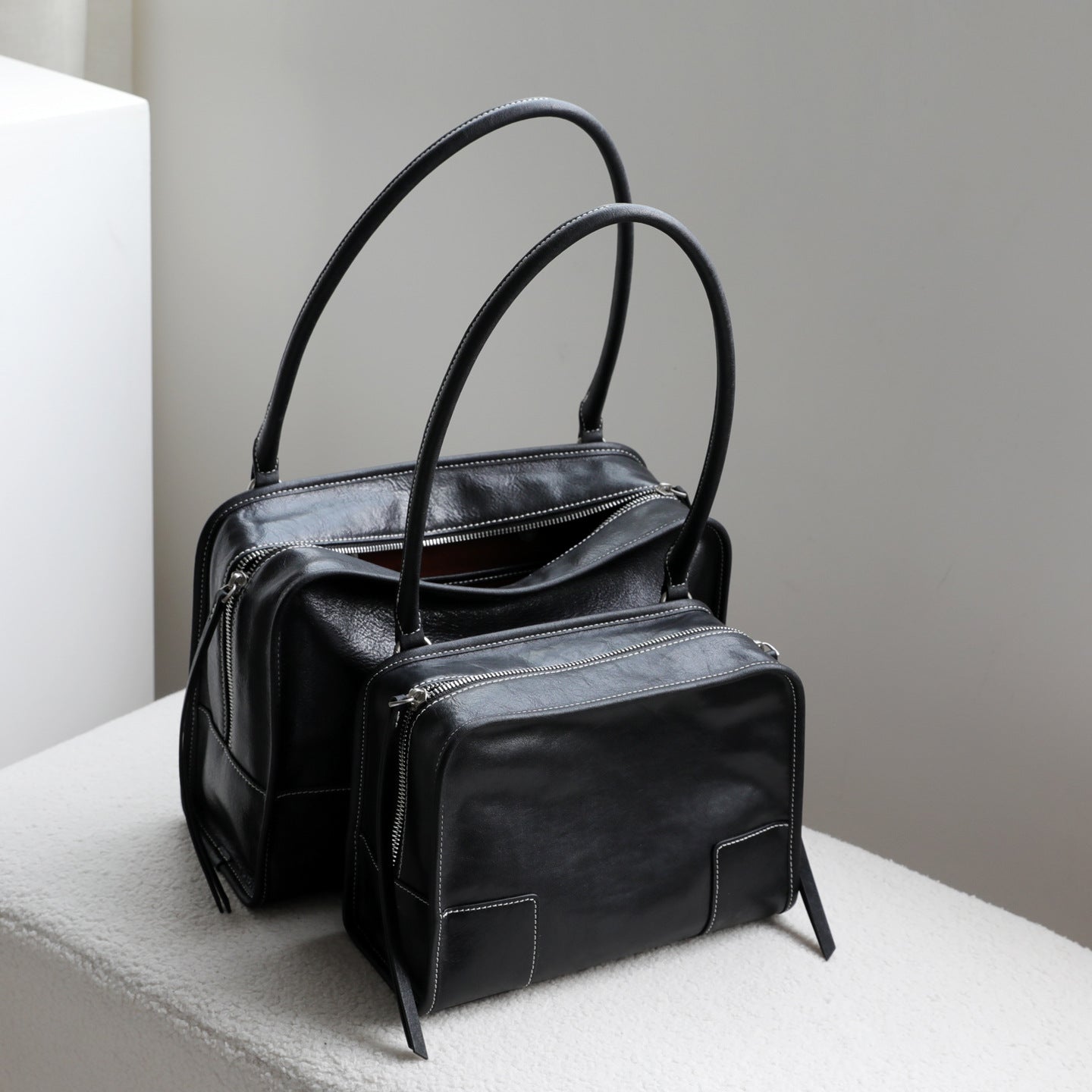 Women's Capacity Vegetable Tanning Leather Underarm Relaxed Lazy Women's Shoulder Bag