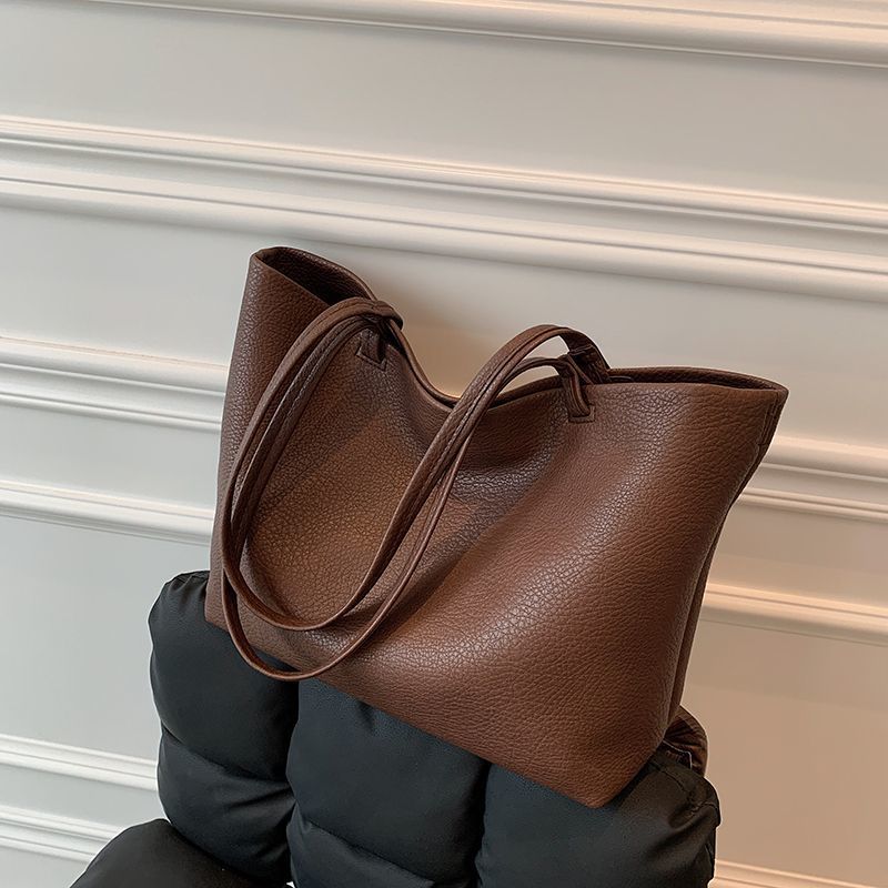 Big Super Soft Large Capacity Texture Niche Tote Bags