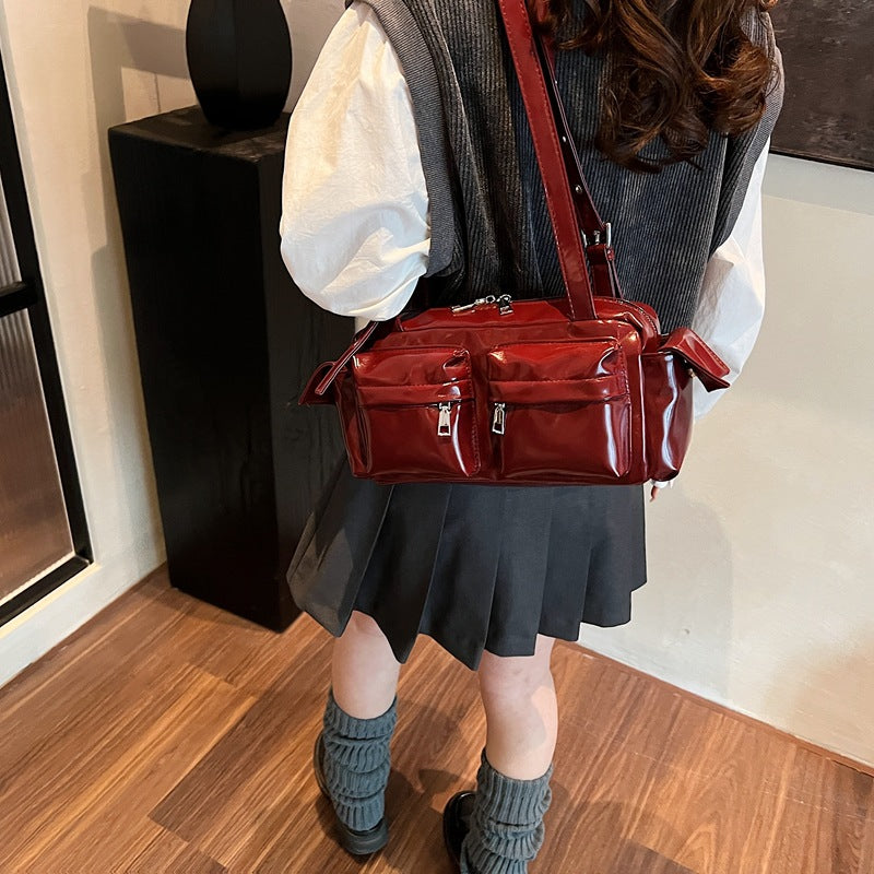 Women's Textured Large Capacity Commuter Fashion Pillow Spring Bags