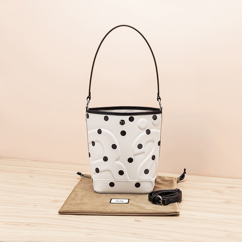 Casual Thailand Letter Embossed Niche Fashion Bucket Bags