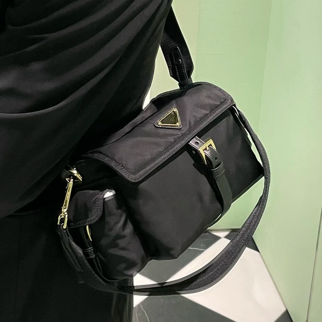 Rada Imported Nylon Cloth Cowhide Couple Bags