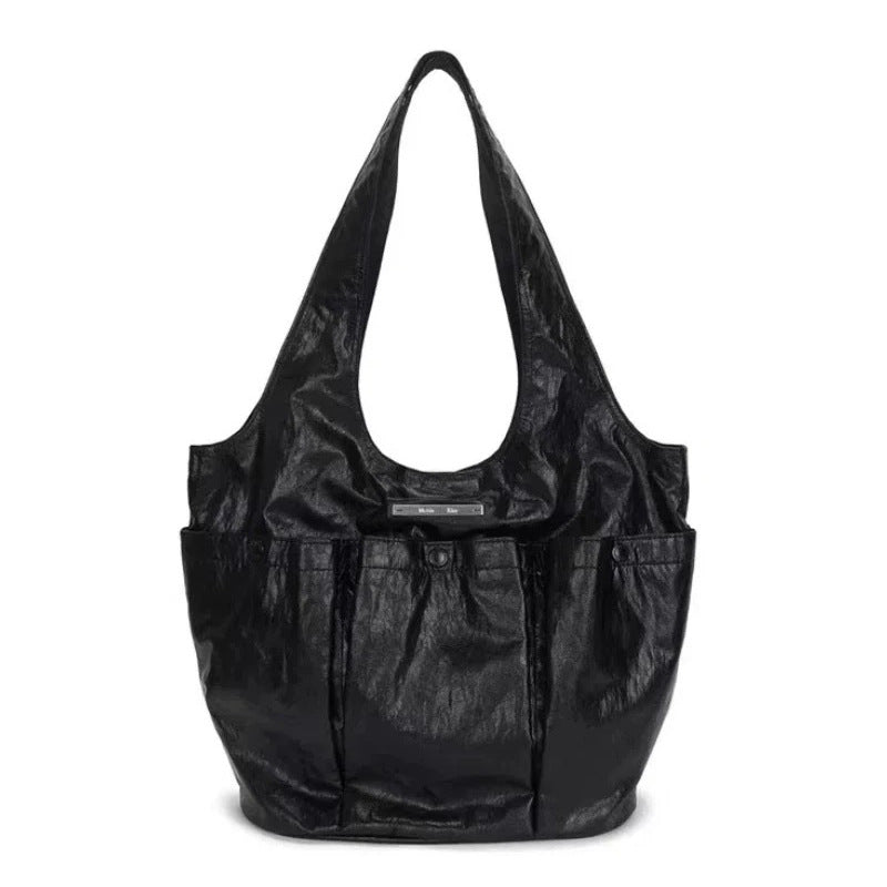 Summer Niche Pleated Double Pocket Portable Bags