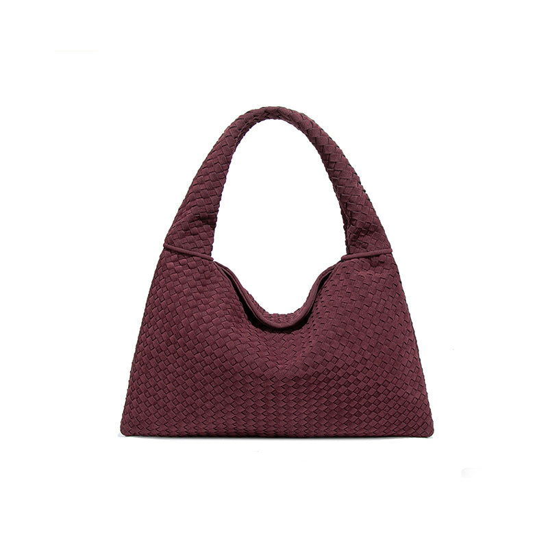 Capacity Woven Croissant Simple Versatile Korean Single Underarm Tote Bags