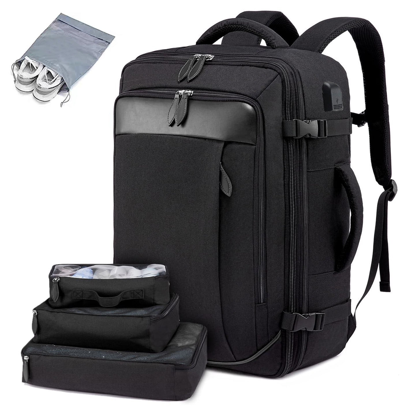 Men's Waterproof Computer Large Capacity Gray Business Leisure Backpack
