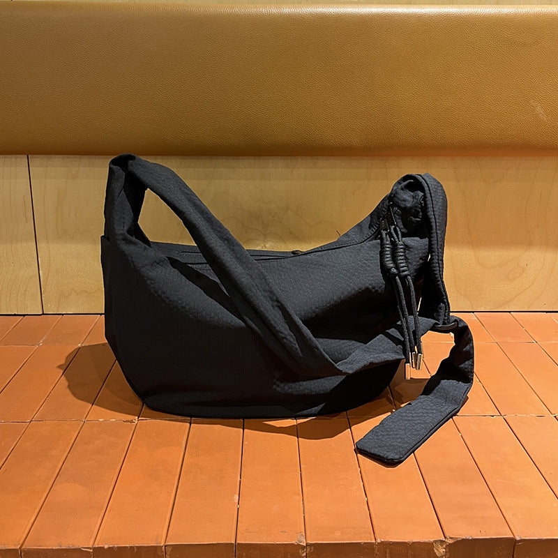 Women's Simple Nylon Plaid Dumpling Artistic Fashion Women's Messenger Bag