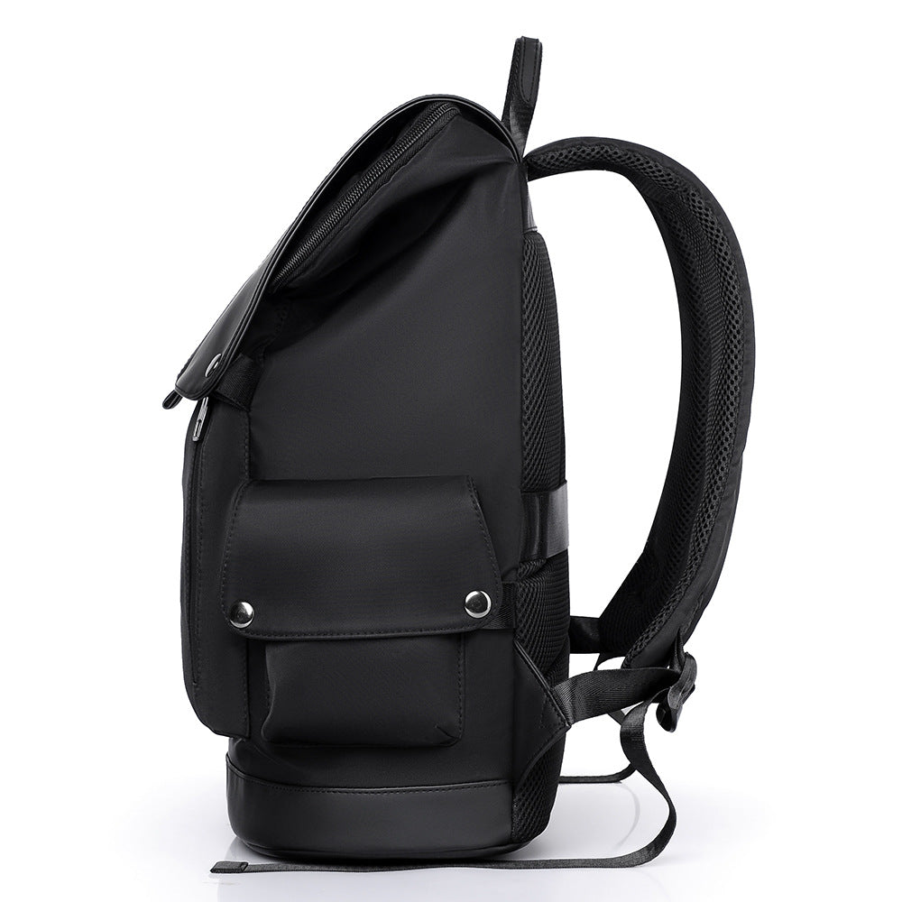 Men's Large Capacity Business Good-looking Flip Design Leisure Backpack