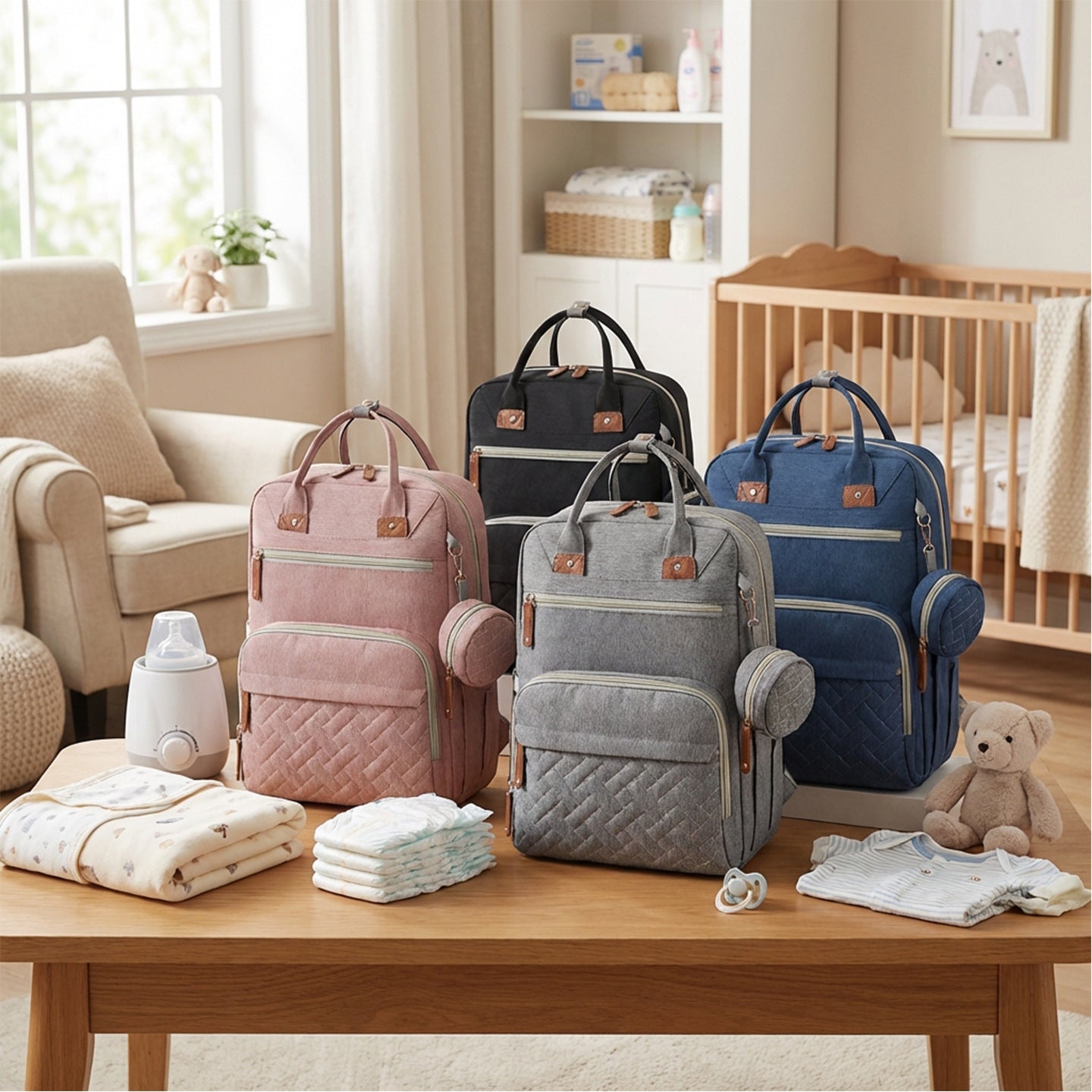 Mom Fashion Portable Diaper Large Capacity Mummy Bag