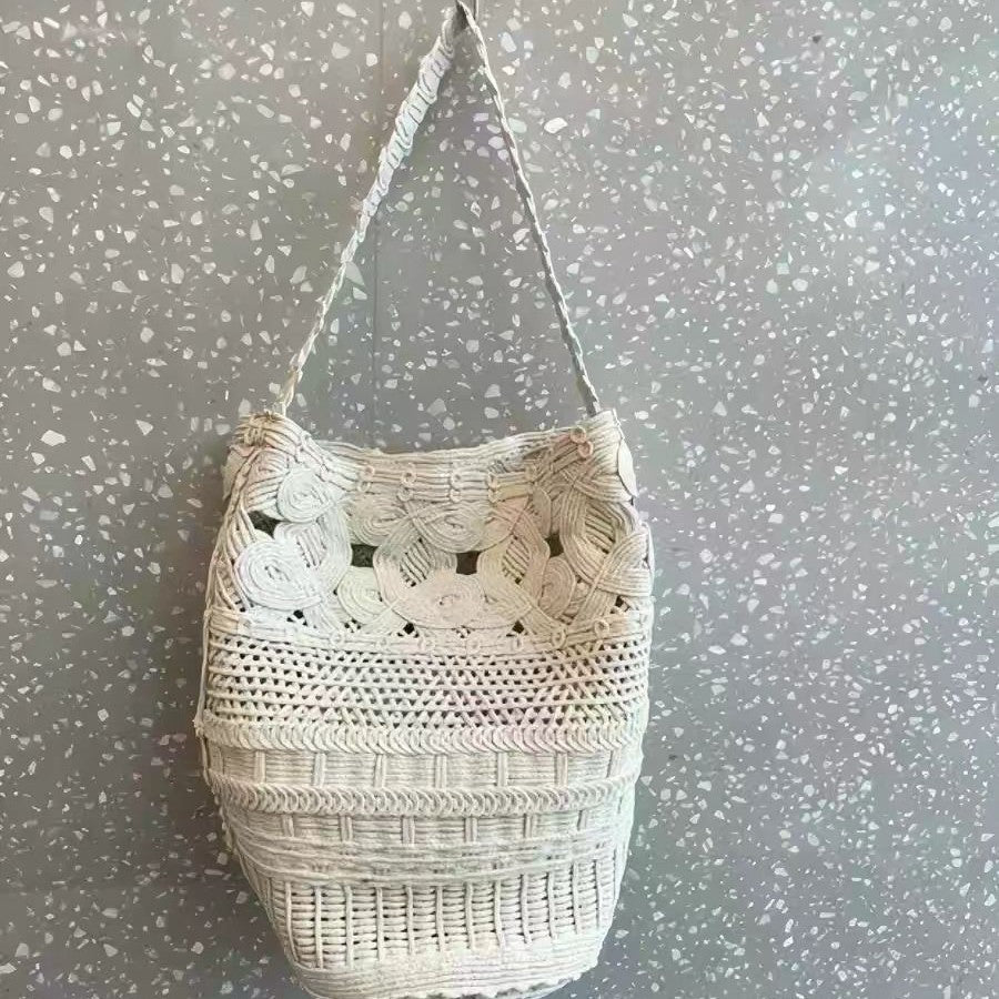 Hollow Seaside Vacation Beach Trendy Fashion Retro Large Bags