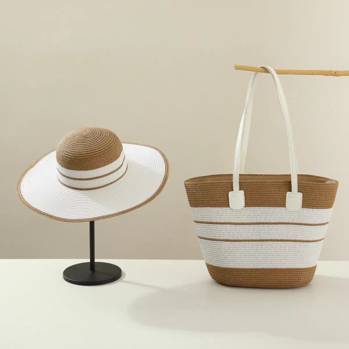 Beach Vacation Versatile Large Capacity Hat Women's Shoulder Bag