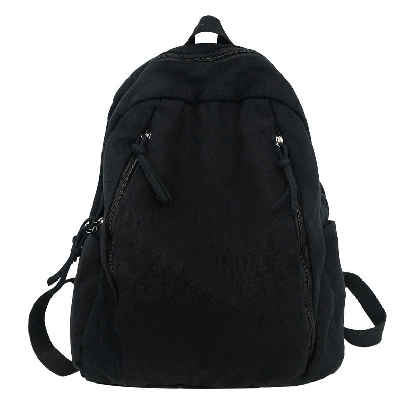 Women's & Men's Korean Large Capacity Washed Canvas Versatile Backpacks