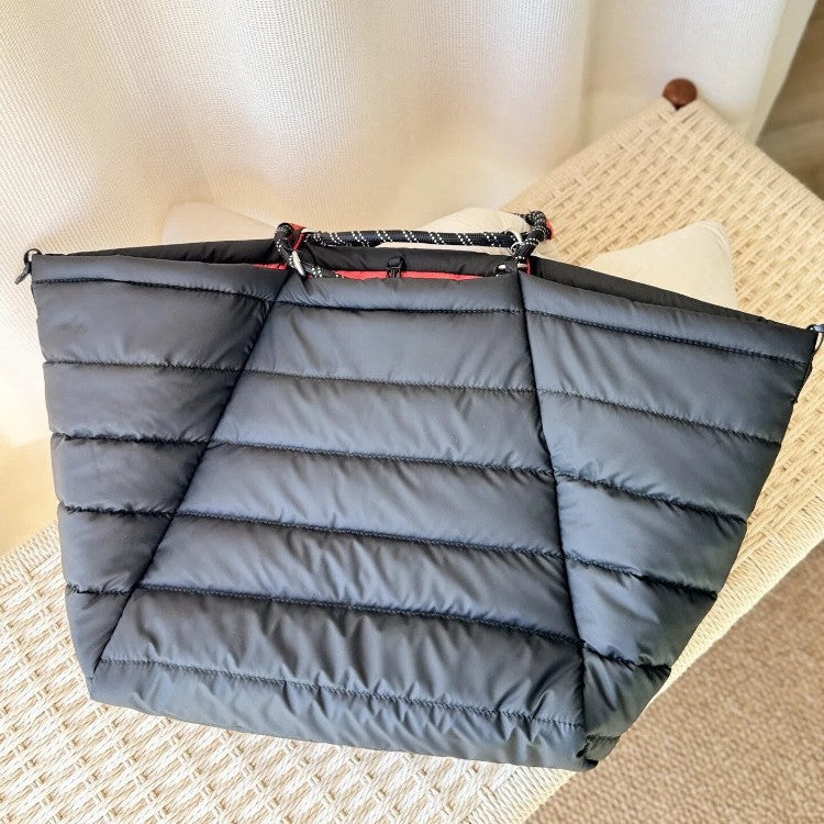 Large Portable Capacity Waterproof Lightweight Storage Commuter Minimalist Women's Shoulder Bag