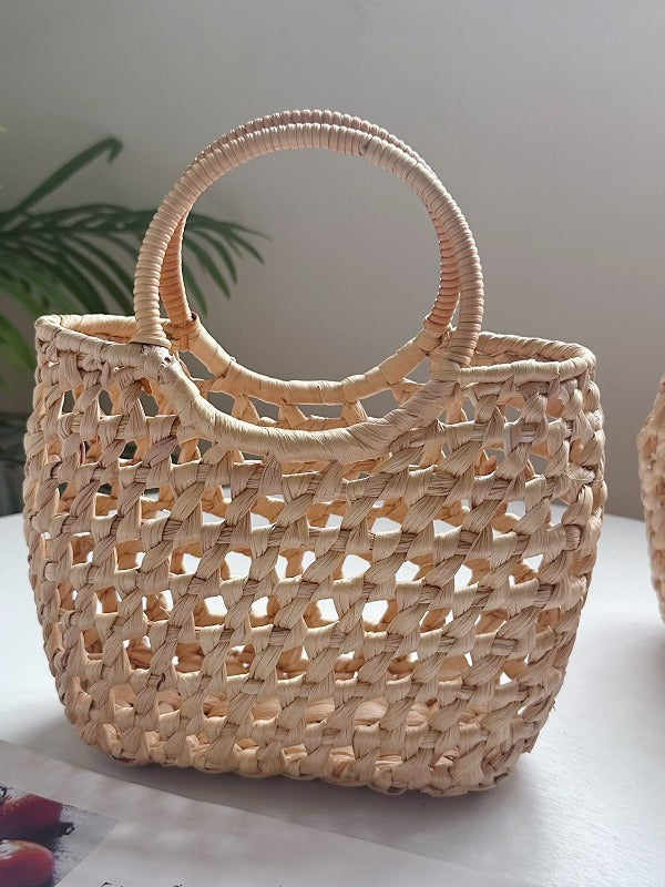 Women's Straw Woven Vacation Beach Fashion Retro Bags