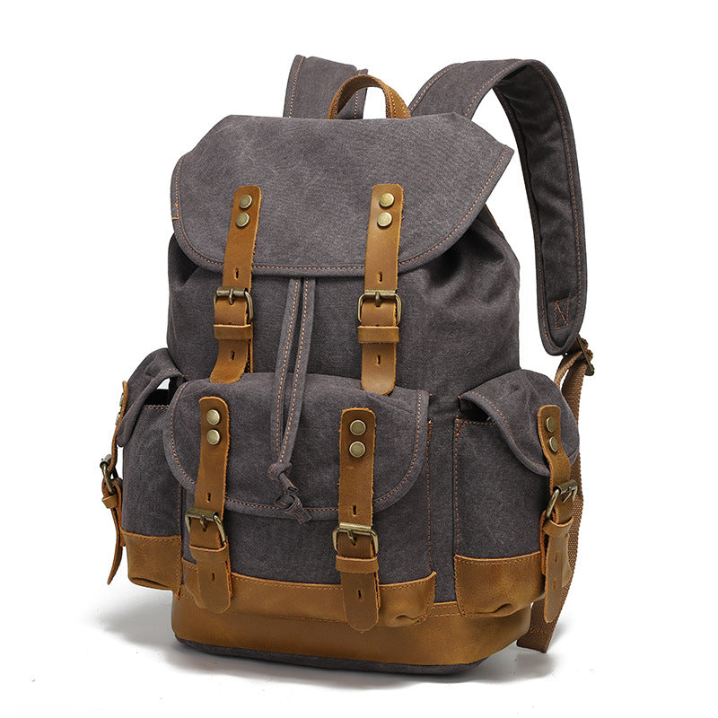 Women's & Men's Gymnastic Valise Waxed Canvas Waterproof Computer Backpacks