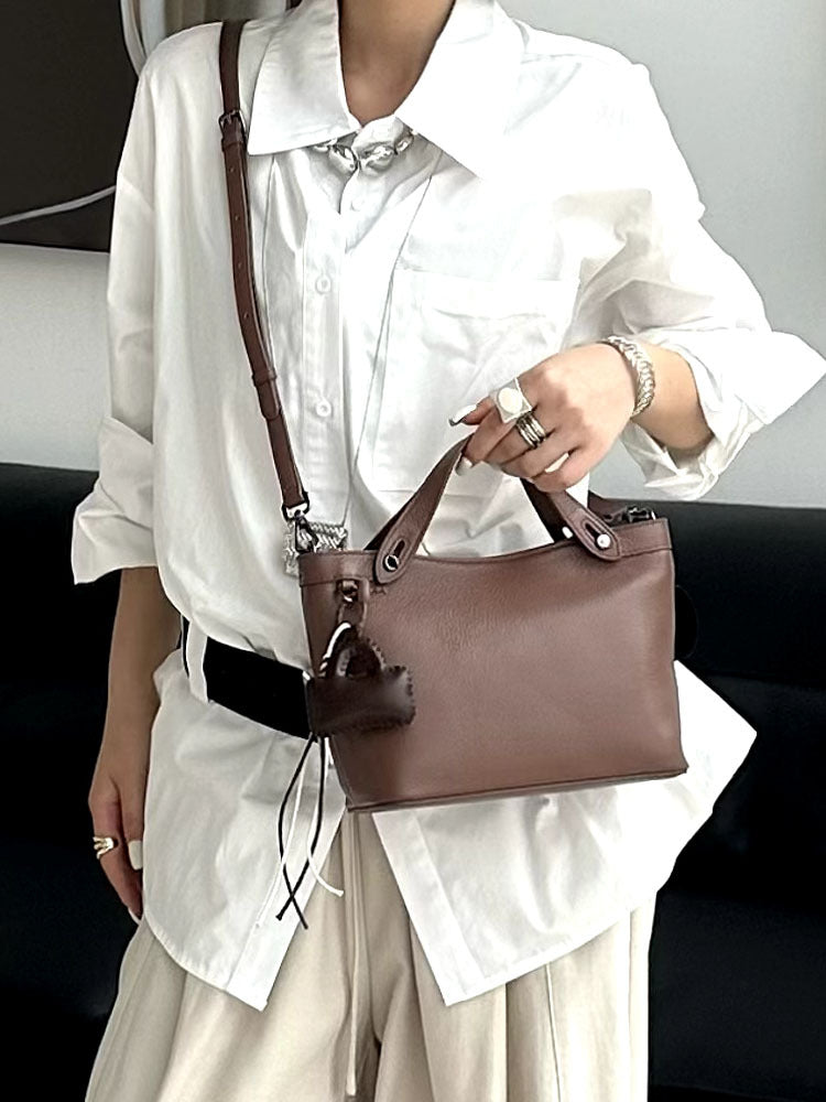 Women's Genuine Leather Mobile Niche Exquisite Lightweight Women's Messenger Bag