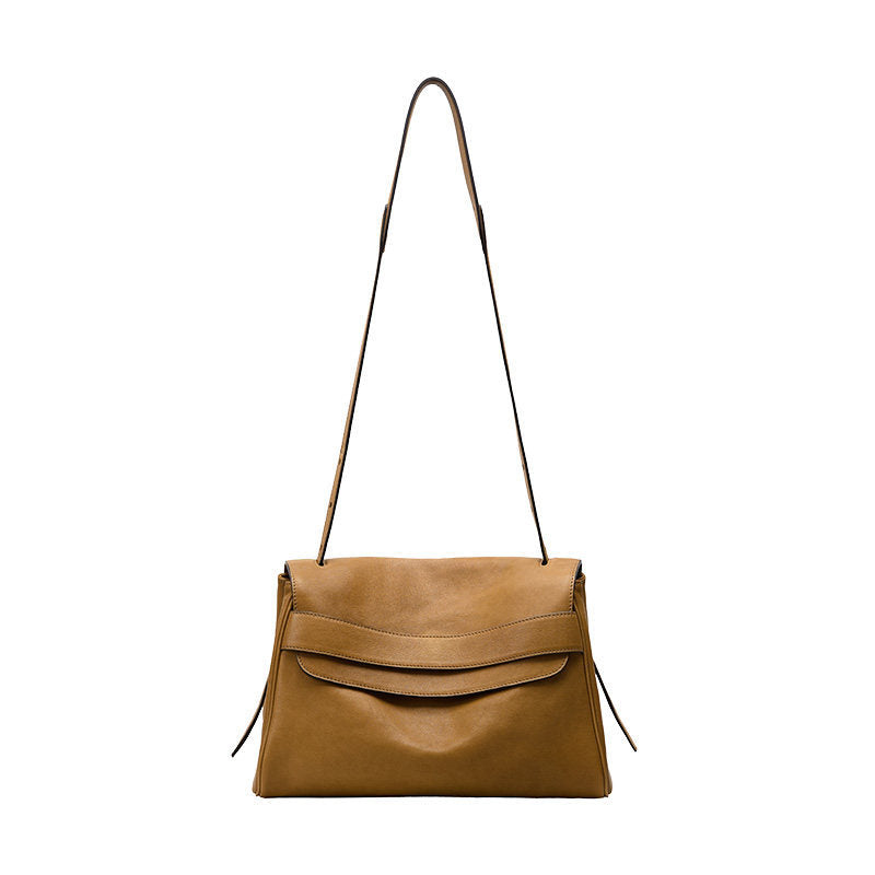 Women's Deer Vegetable Tanned Sheepskin Free Commuter Large Capacity Bags