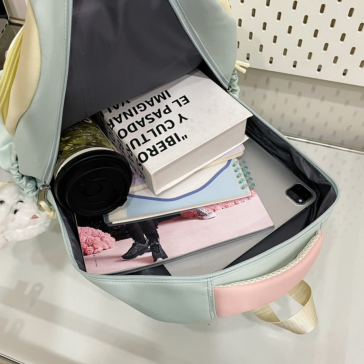 Female Junior High Cute Korean Style Color Matching Computer College Student Schoolbag