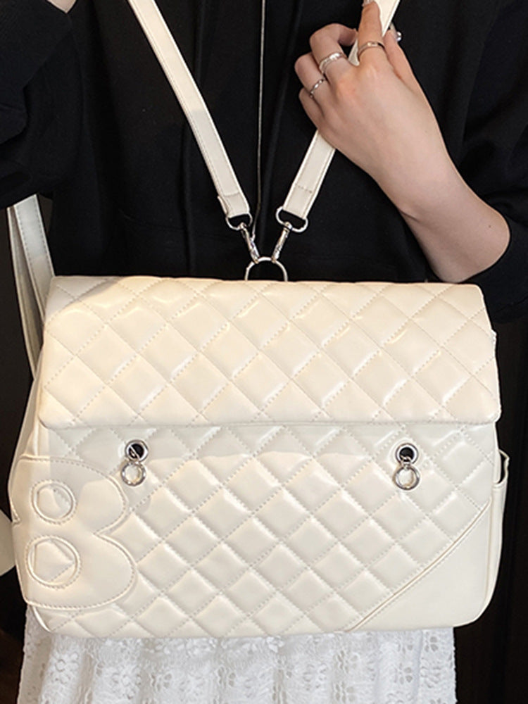 Simple Rhombus Fashion Personality Beautiful Large Bags
