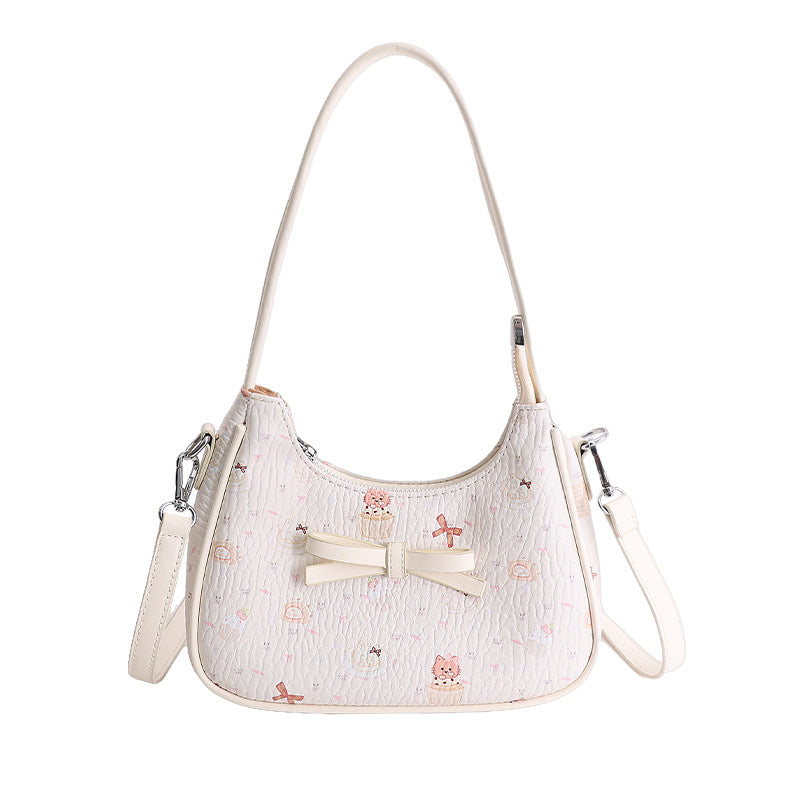 Women's Girly Style Design Cartoon Printed Fashion Small Square Bag