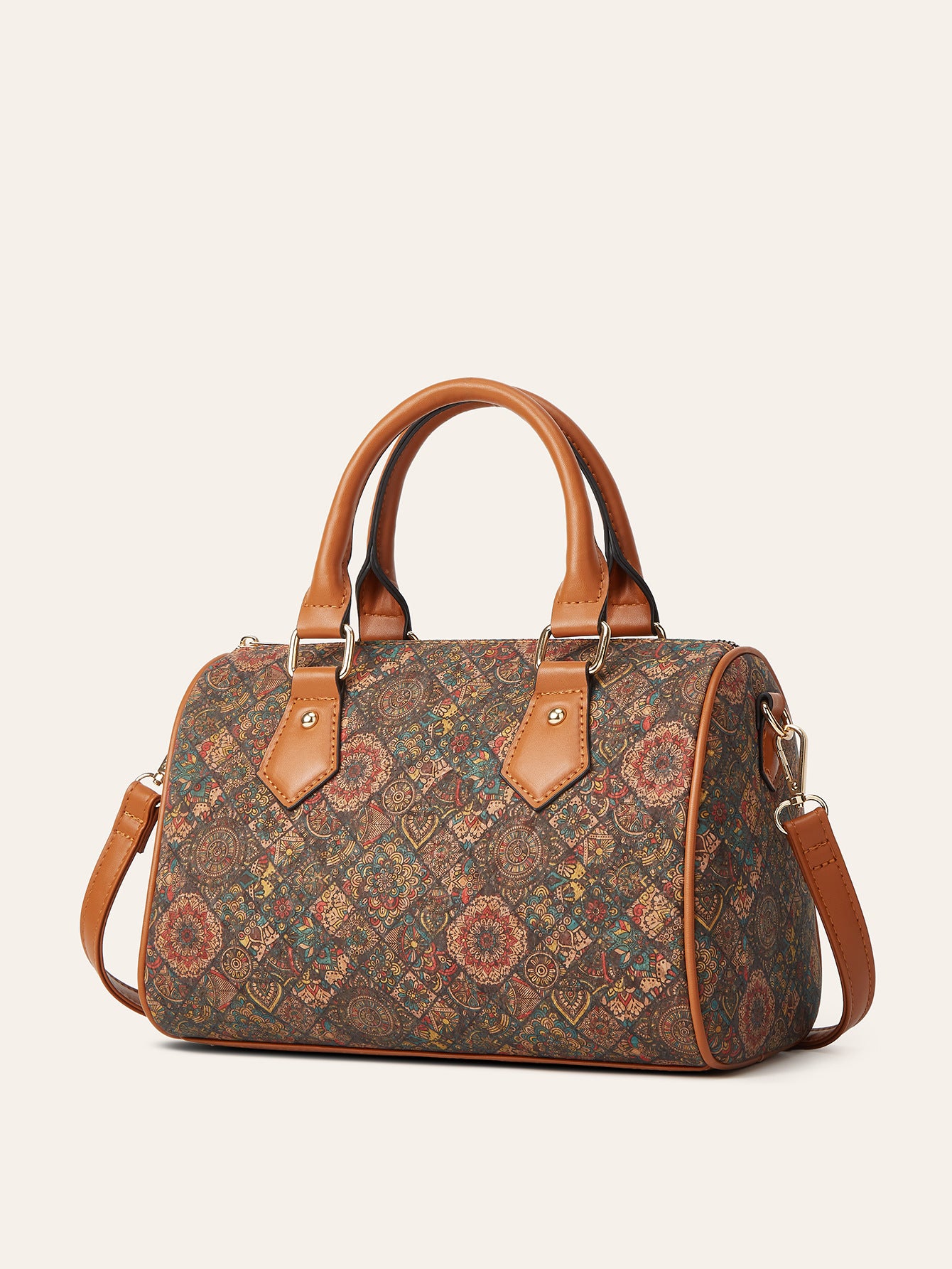 Women's Vintage Soft Wood Grain Printing Ethnic Bags