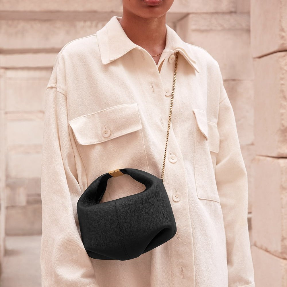 Women's French Niche Cowhide Lunch Box Design Women's Handbag