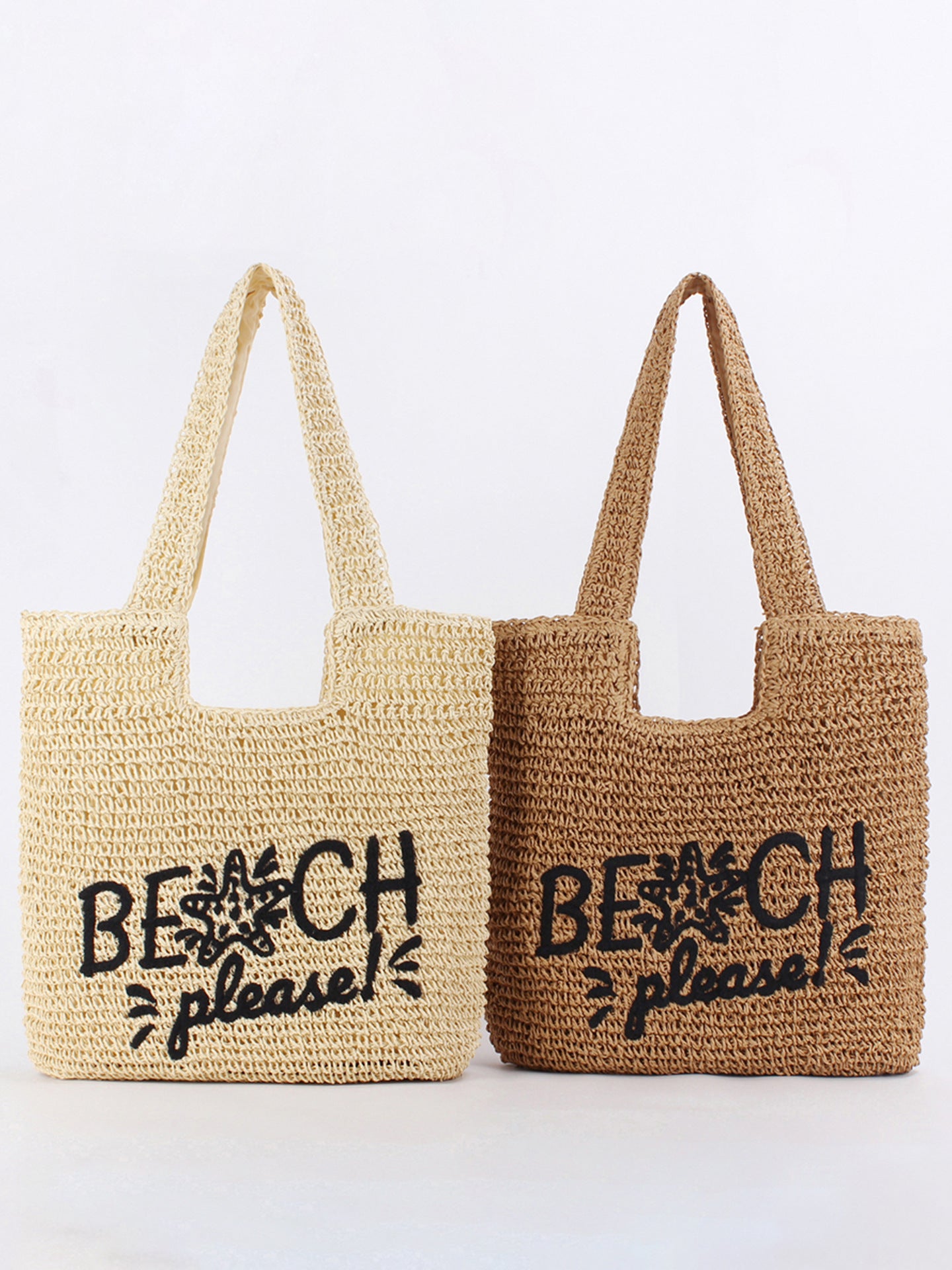 Women's Fashion Trend Woven Mori Style Large Capacity Women's Shoulder Bag