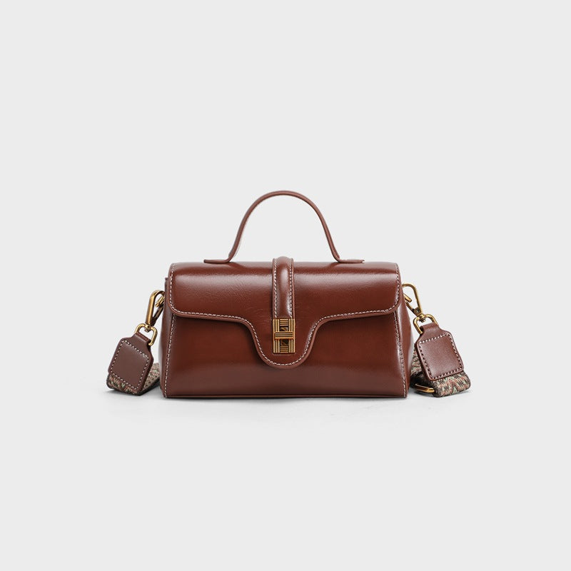 Women's Autumn Large Capacity Genuine Leather Pillow Women's Messenger Bag