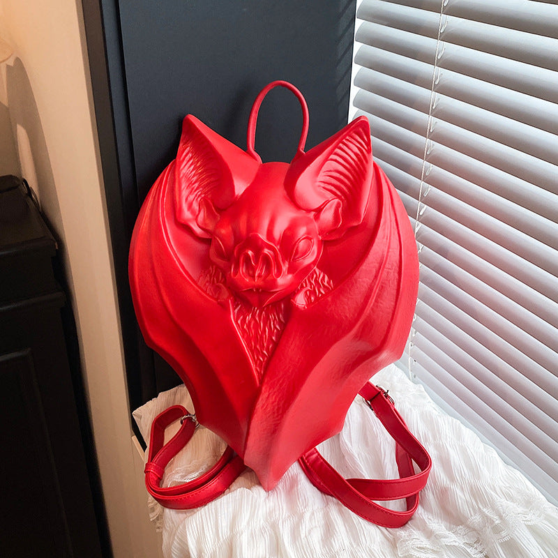 Funny Gothic Punk Creative Bat Niche Halloween Women's Shoulder Bag