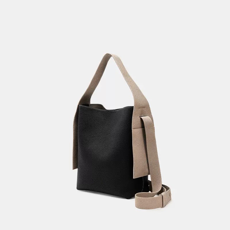 One Genuine Leather Hanging Ear Big Women's Shoulder Bag