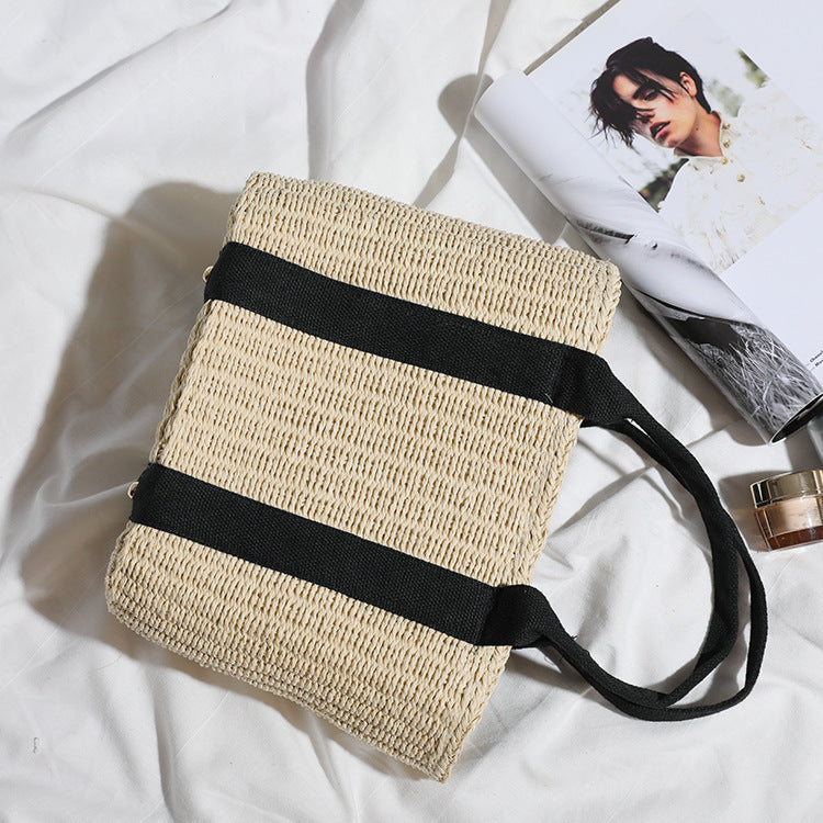 Women's Simple Large Capacity Straw Retro Fashion Bags