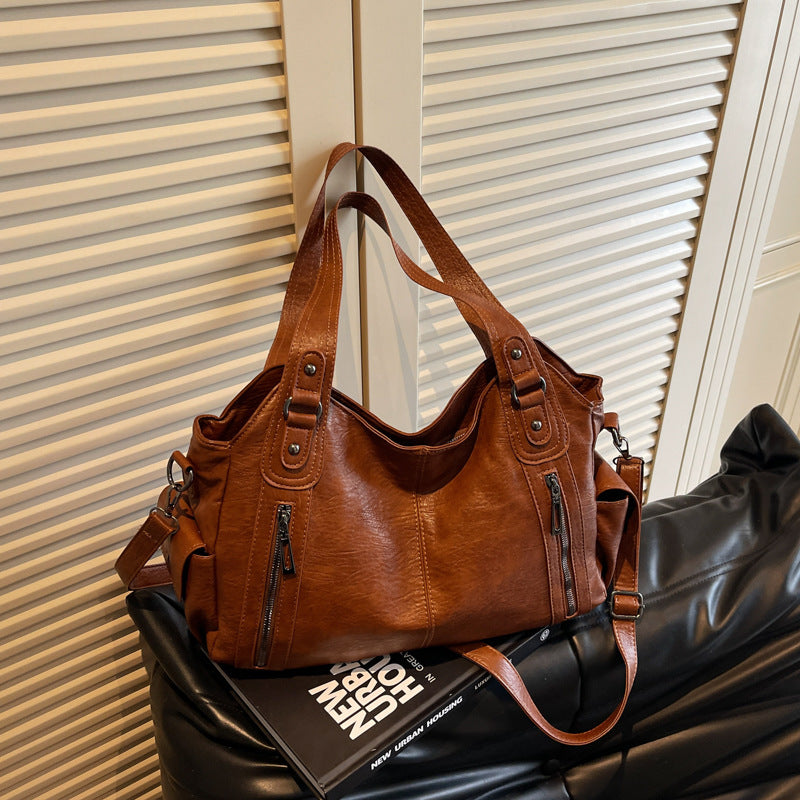 Women's Trendy Simple Retro Personality Large Capacity Women's Shoulder Bag