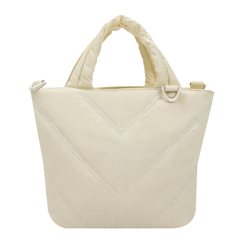 Nylon Fashion Simple Fresh Quilted Commuter Storage Handbags