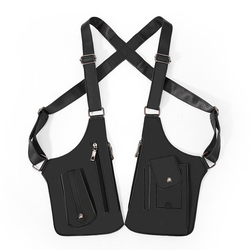 Men's Vest Jacket Tactics Invisible Underarm Running Men's Chest Bag
