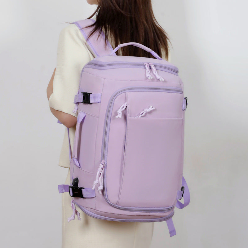 Large Capacity Simple Solid Color Oxford Business Backpack
