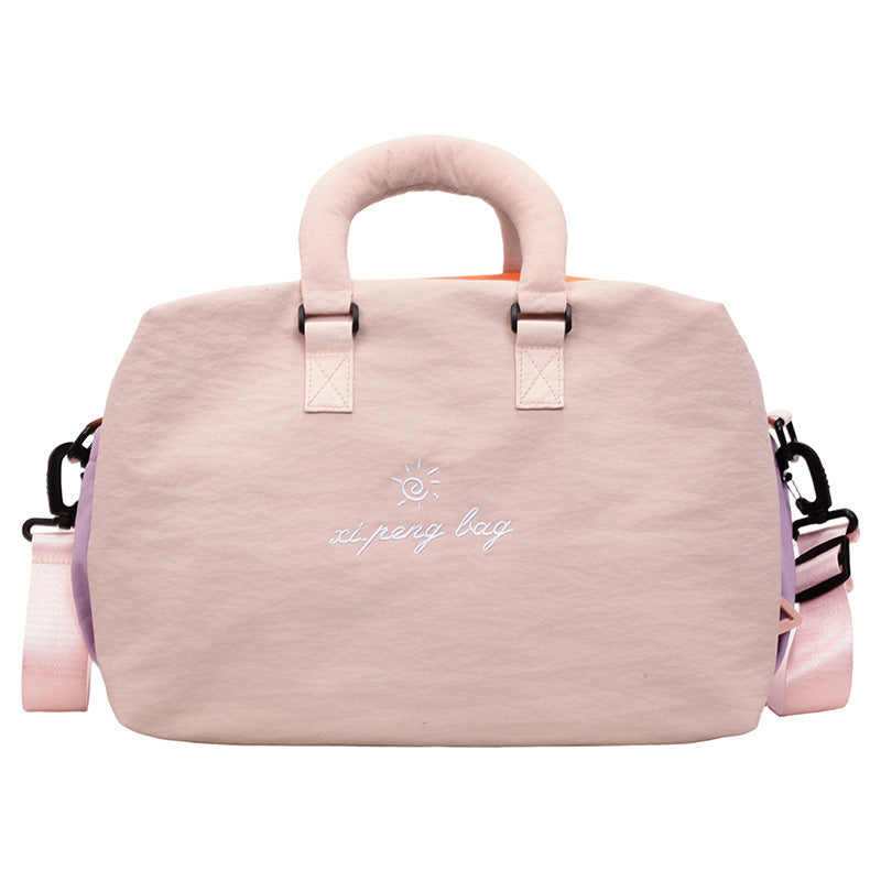Women's Lightweight Personality Iti Contrast Color Large Capacity Women's Shoulder Bag