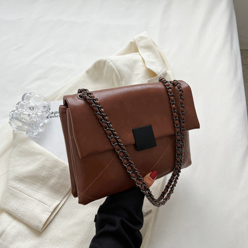 Women's Advanced Texture Fashion Rhombus Chain Summer Bags