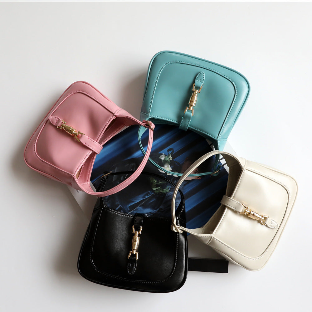 Saddle French Style Underarm Design Retro Women's Handbag