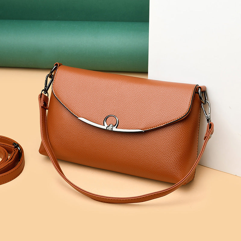 Women's Fashion Simple Large Capacity Versatile Mother-in-law Soft Women's Shoulder Bag