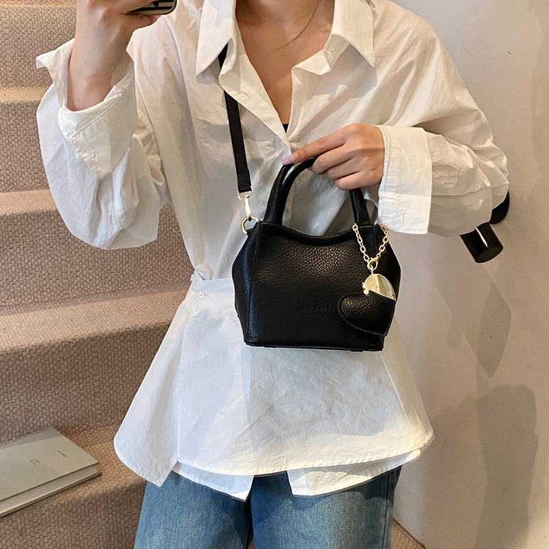 Texture Western Style Lychee Pattern Fashion Shoulder Bags