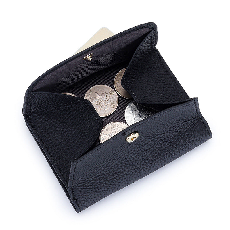 Women's Pure Cowhide Short Genuine Leather Purses