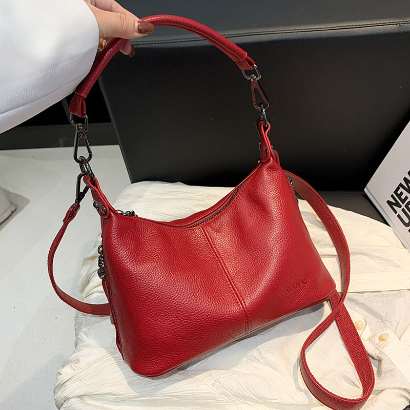 Women's Genuine Leather Portable Cow Korean Style Bags