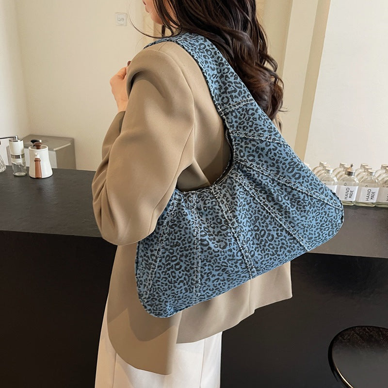 Women's Leopard Print Large Capacity One Fashion Sense Class Women's Shoulder Bag