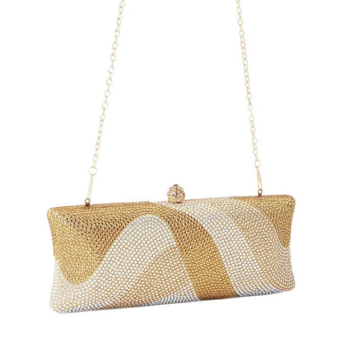 Full Diamond Horizontal Clutch Banquet Light Luxury High Evening Bags