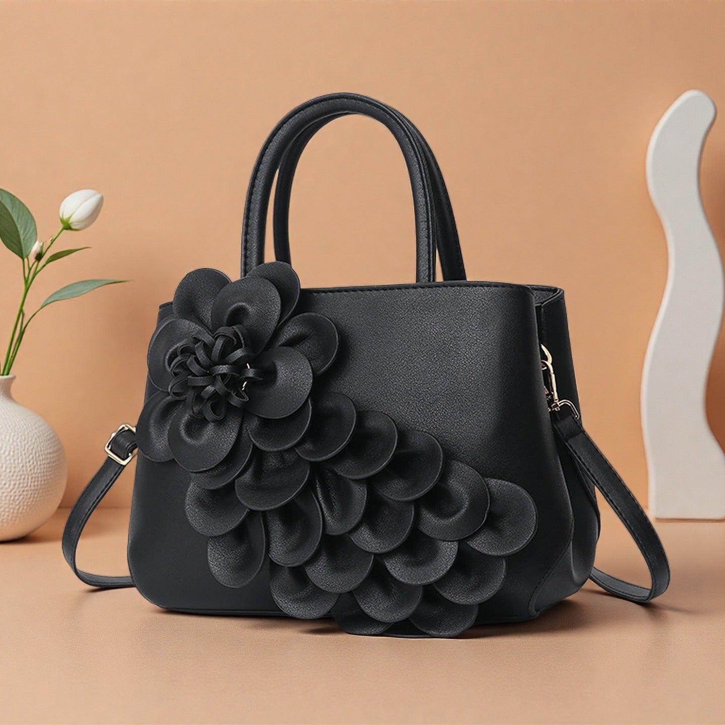 Women's Fashion Elegant Retro One Trendy Simple Versatile Large Women's Messenger Bag