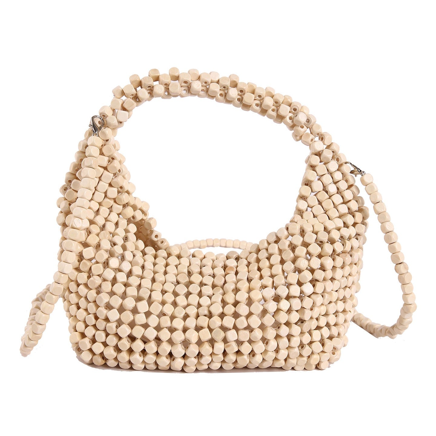 Niche Korean Style Oblique Beaded Design Light Women's Shoulder Bag