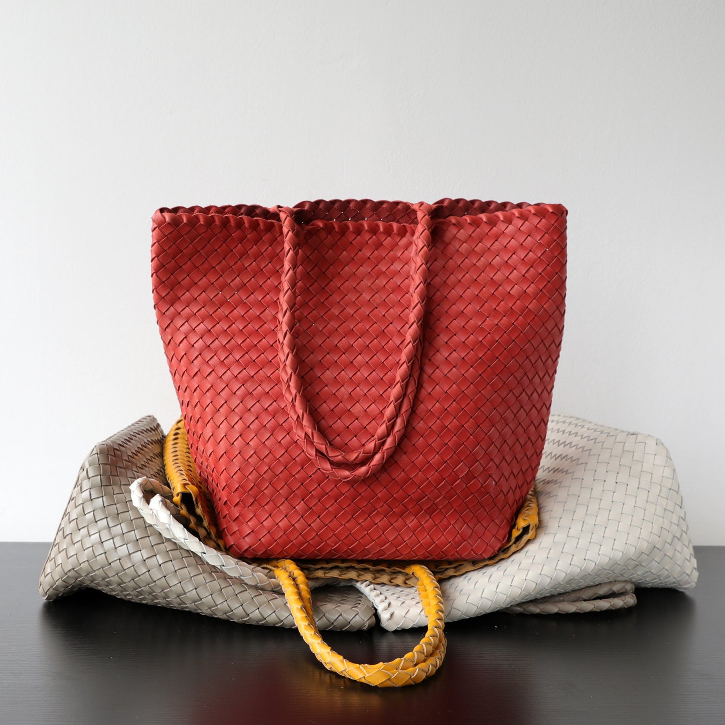 Large Capacity Woven First Layer Cowhide Bags