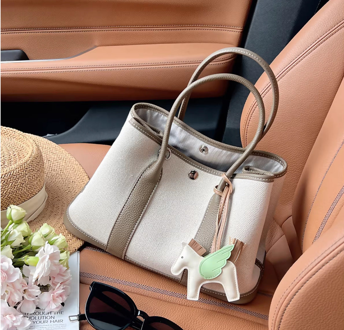 Women's Garden Canvas Stitching Large Capacity High-grade Bags