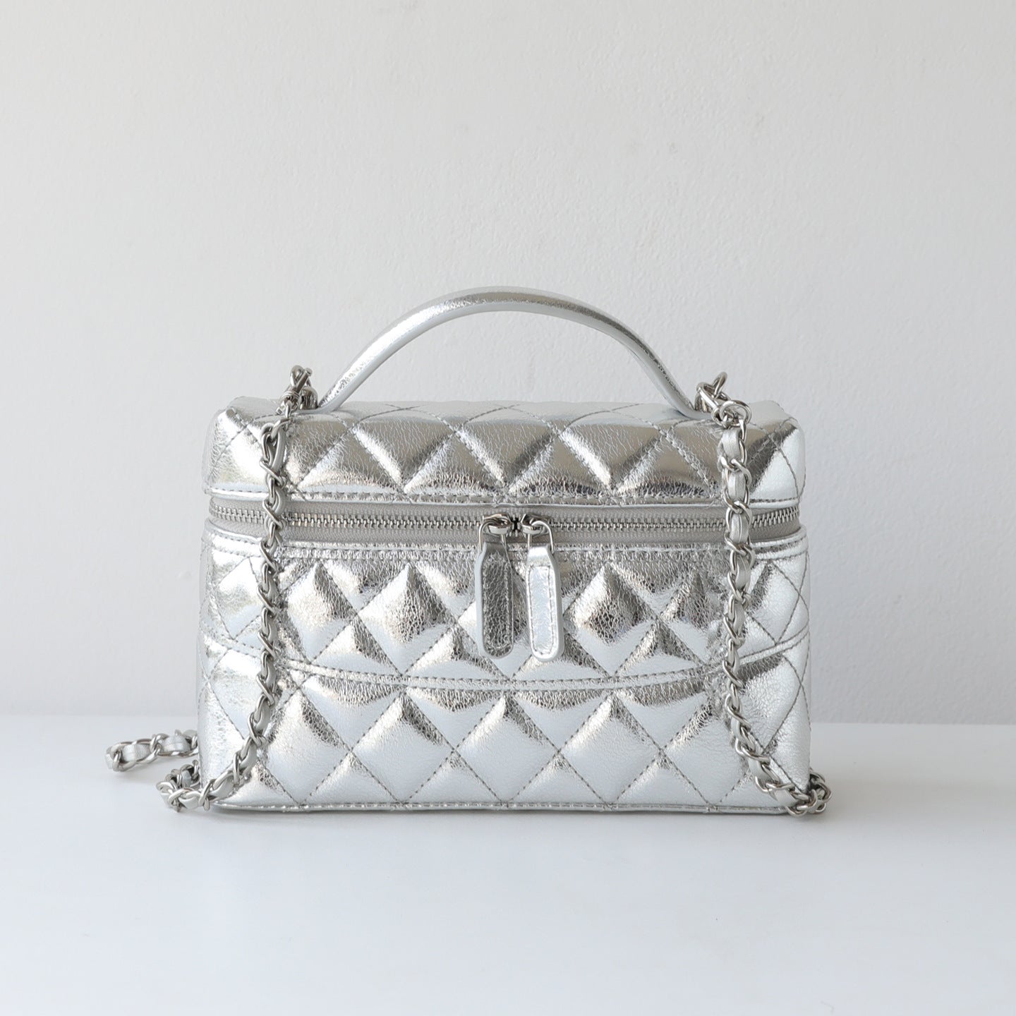 Women's Classic Style High-grade Diamond Plaid Chain Box Lunch Small Square Bag