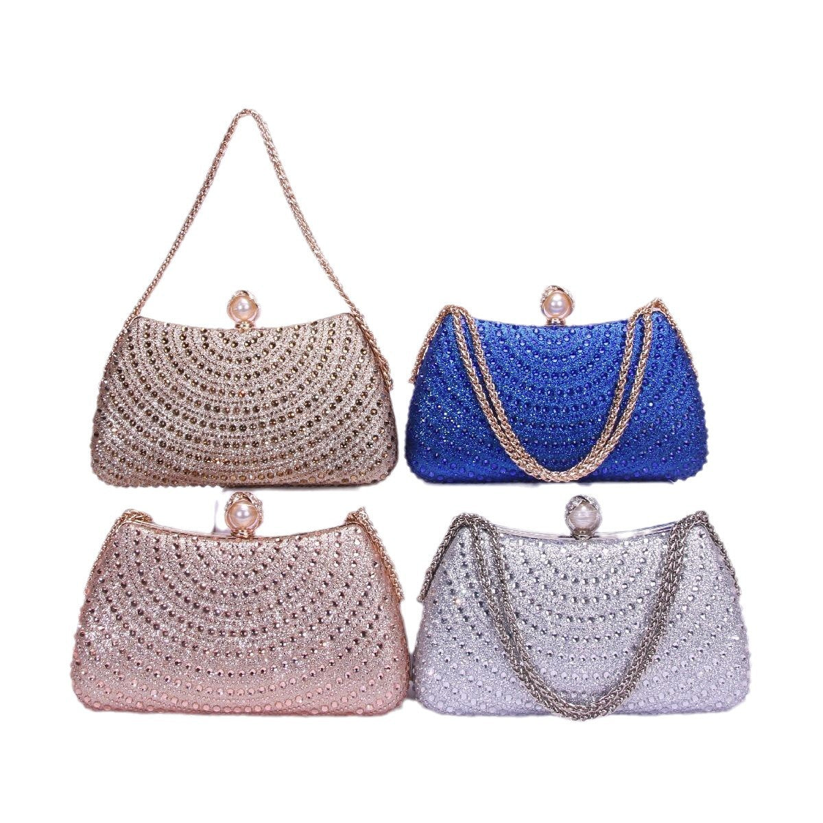 Double-sided Diamond Double Chain Birthday Party Gathering Dinner Bag